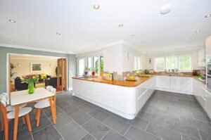wrap around extension with entertaining space modern design - Hallett Construction Bristol Builders
