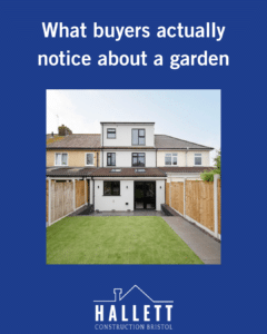 What buyers actually notice about a garden